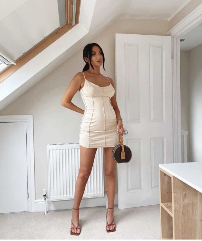 Shein Sxy Lettuce Trim Bodycon Dress - Image 2