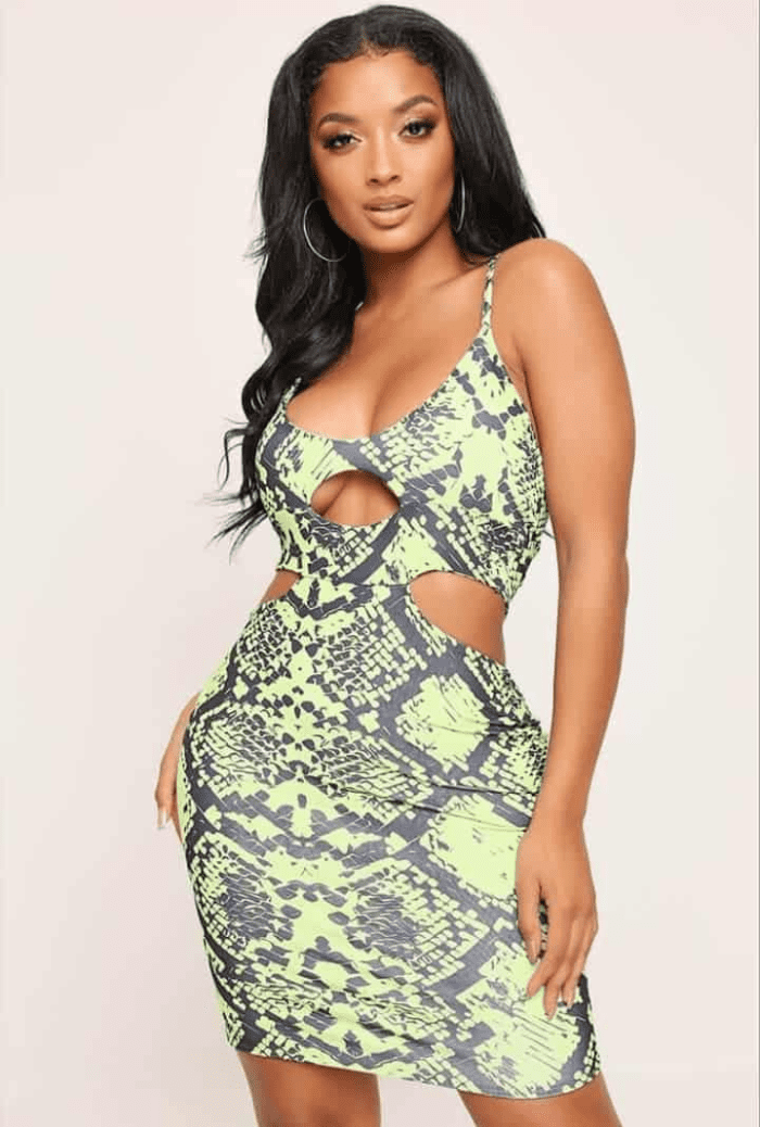 Isawitfirst cut out snake dress - Image 2