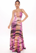Fashionova dream in color tie dye maxi dress