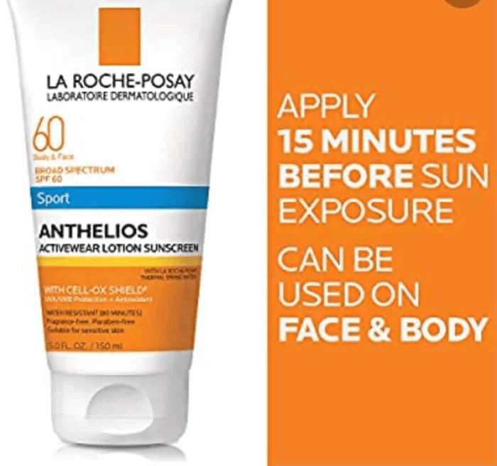 La roche posay spf60 sport anthelios activewear lotion sunscreen - Image 5