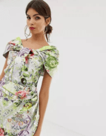 Asos design structured twist pencil Midi dress - Image 2