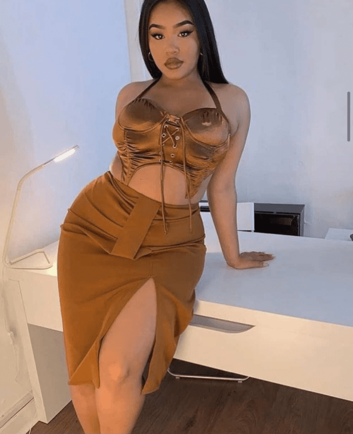 Isawitfirst woven front wrap midi skirt - Image 2