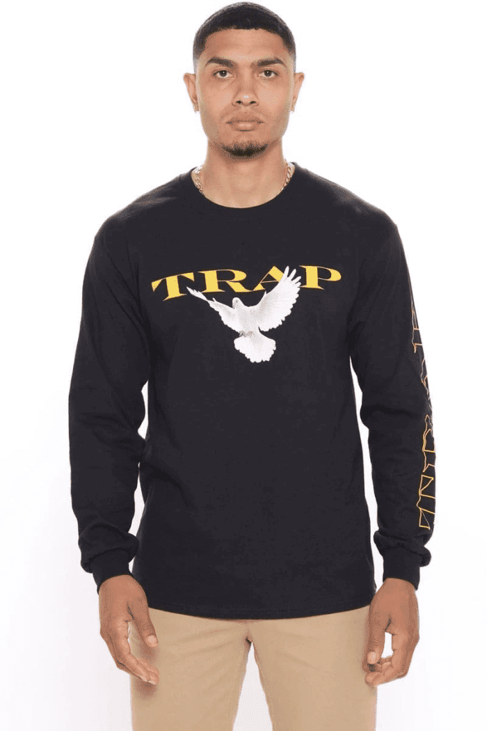 Fashionova Free The Trap Long Sleeve Tee - Image 2