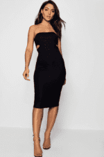 Bandeau cut out side detailed dress - Image 4
