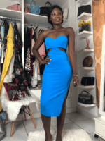 Bandeau cut out side detailed dress - Image 6