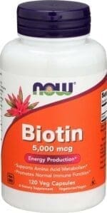NOW Biotin 5,000 mcg - 120 VCaps