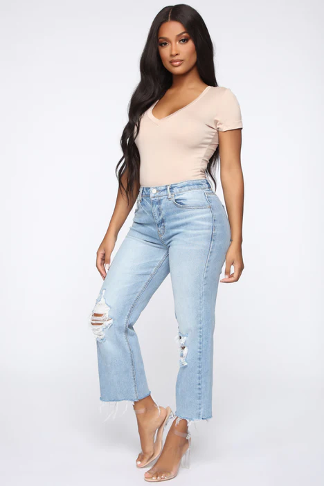 Walk on the beach wide leg jeans - Image 1