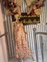 Sat In Tropical Ruched Detail Maxi Dress