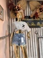 COLLUSION Unisex logo organic cotton t-shirt in grey marl