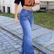 Fashionova coco pleated trouser jeans