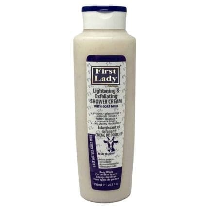 First Lady Lightening and Exfoliating Shower Cream With GOATS Milk - 750ml