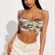 Take Notes Camo Top in Camouflage