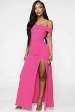 Here to show up maxi dress