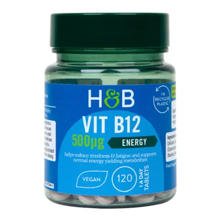 H and B vitamin B12 500µg 120 tablets