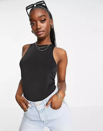 MissGuided Sculpted Seam Free Racer Neck Bodysuit