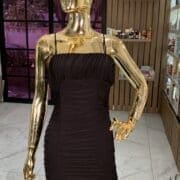 Runched bodycon party dress