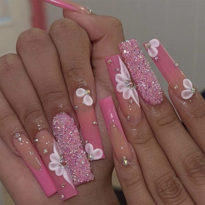 Blossom Glitz Stick-on Nails - Image 2