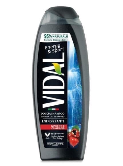 Vidal Energy And Sport Shower Gel Shampoo