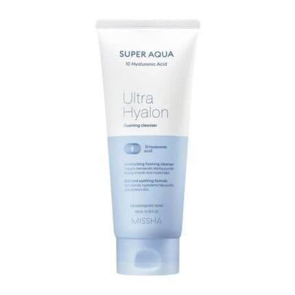 Super Aqua 10 Hyaluronic Acid Ultra Hyalron Foaming Cleanser