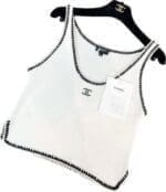 CHANEL Blusa Com Detalhes Crop Top - Image 2