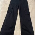 Women's Hollister Ultra High-Rise Black Cargo Pants Size