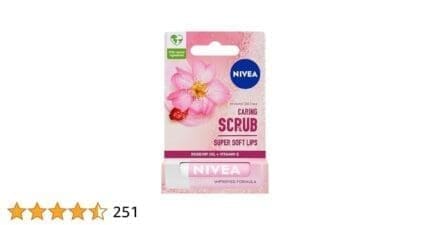 Nivea Rosehip Oil + Vitamin E Caring Scrub Super Soft Lips 4.8g