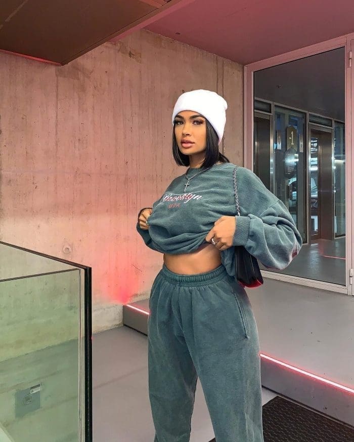 Prettylittlething Green Brooklyn Washed Tracksuit - Image 1