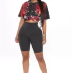 Fashionnova I Stay Positive Biker Short