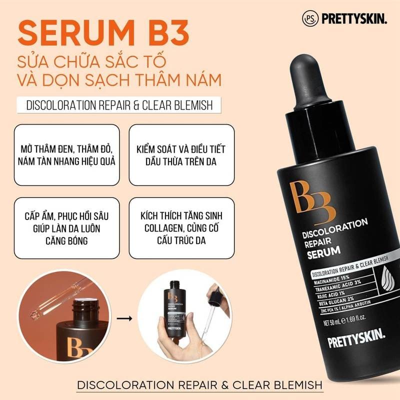 Prettyskin B3 Discoloration Repair Serum - Image 1