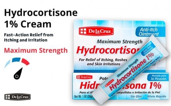 De La Cruz Hydrocortisone 1% Maximum Strength Anti-Itch Ointment - Image 1
