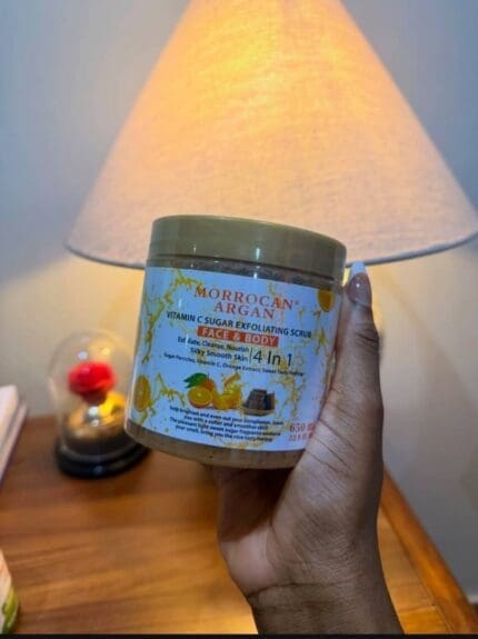 Morrocan Argan Vitamin C Sugar Exfoliating Scrub (Face & Body)