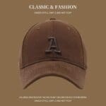 Oversized Fit Embroidered Cap A